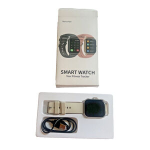 Nerunsa Smart Watch Your Fitness Tracker 1.85 in Display Waterproof Gray Band